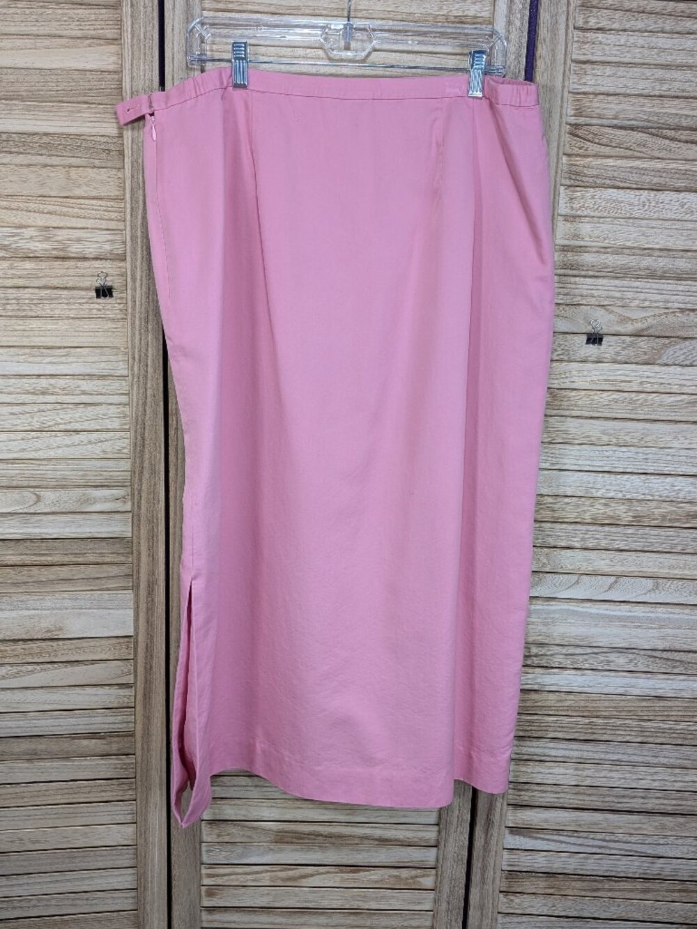 Pendleton Pink Midi Skirt with Side Slit Size 18W
